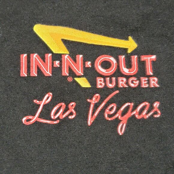 In N Out Burger LS Black Unisex Tee "Las Vegas" - Size Medium - Picture 4 of 5